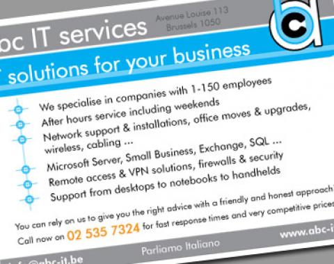 abc IT services flyer